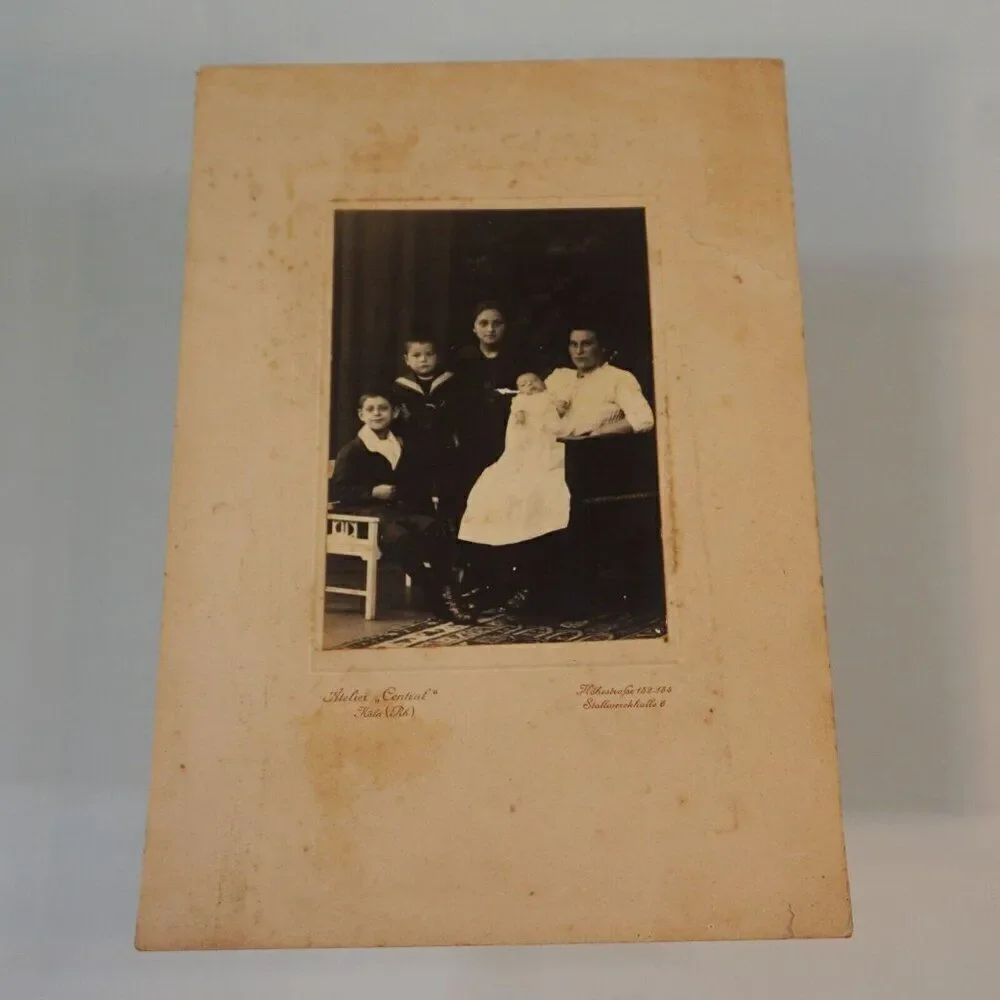 2 Antique Family Cabinet Photos Atelier Central Koln Germany Black And White